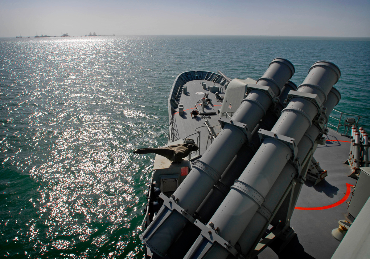 HMAS Arunta on patrol