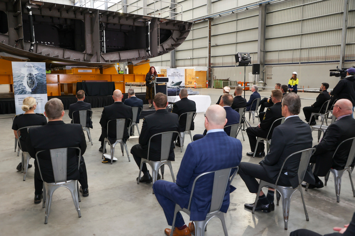 OPV build for the Australian Navy.