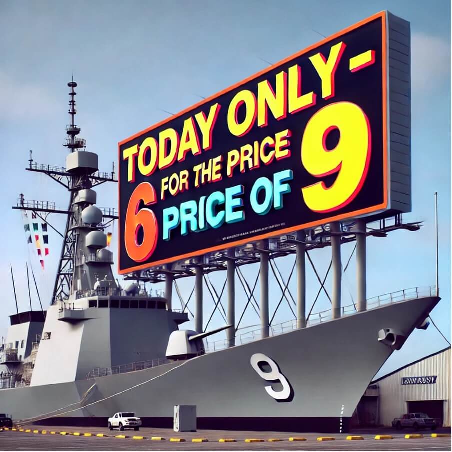 Navy ships cost billions