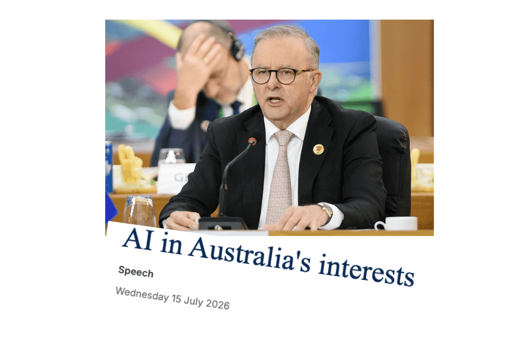 Australia’s AI complacency: PM’s faster horses for the age of aircraft